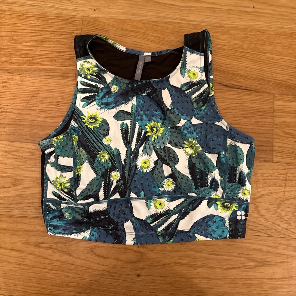 Cactus print workout top